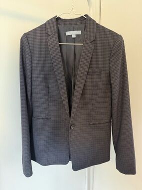 ANTONIO MELANI Women's Houndstooth Single-Button Blazer - Black & Gray